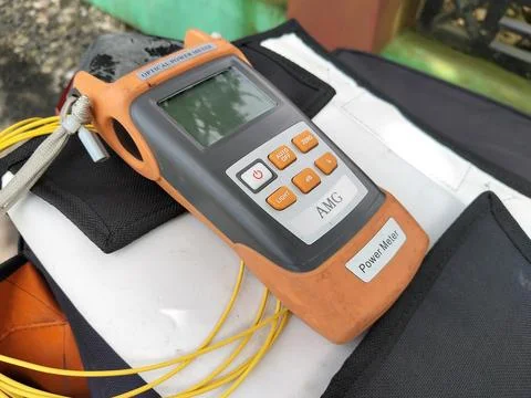 Central Java Indonesia 7 February 2026: Optical Power Meter (OPM) device  Stock Photos
