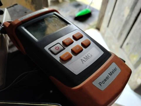 Central Java Indonesia 7 February 2026: Optical Power Meter (OPM) device  Stock Photos