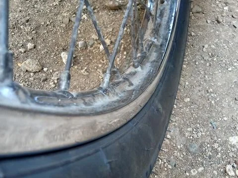 Central Java Indonesia 7 Oktober 2023: motorbike rims Photos