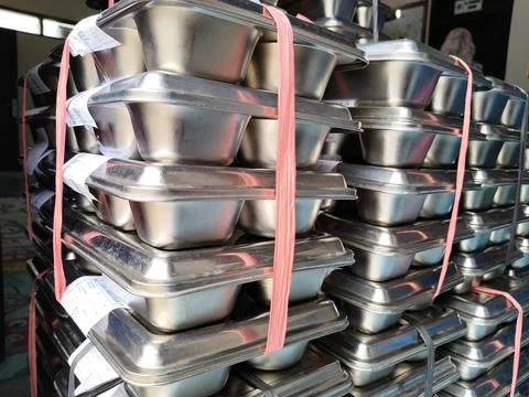 Central Java Indonesia 7 September 2026: Massive stacks of stainless steel  Stock-Fotos