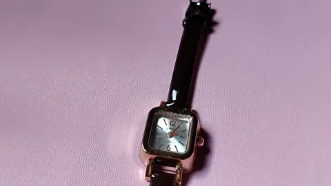 Central Java Indonesia 8 June 2026: This fashionable women's watch showcases a s 스톡 동영상 336975259