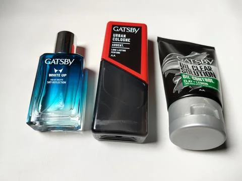 Central Java Indonesia 8 June 2026: Close-up composition of Gatsby fragrance  Stock-Fotos