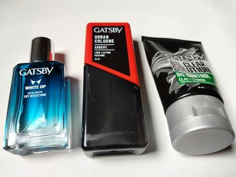 Central Java Indonesia 8 June 2026: Close-up composition of Gatsby fragrance  Stock-Fotos