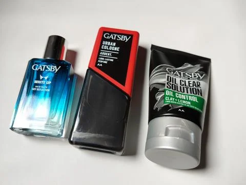 Central Java Indonesia 8 June 2026: Close-up composition of Gatsby fragrance  Stock Photos