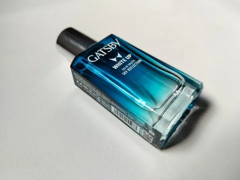 Central Java Indonesia 8 June 2026: close-up Gatsby White Up fragrance bottle  Stock Photos