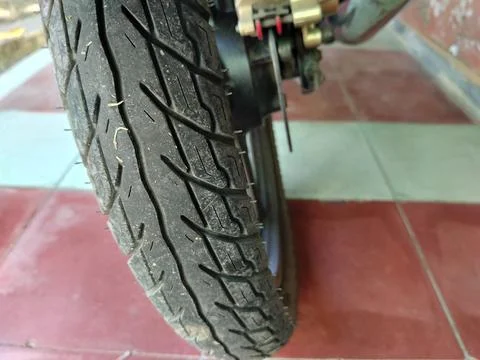Central Java Indonesia 9 August 2026: Close up of a two wheeler automotive part  Stock Photos