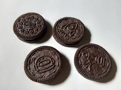 Central Java Indonesia April 1, 2025: Oreo spacedunk Spaceburst cream. Фото