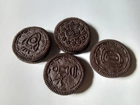 Central Java Indonesia April 1, 2025: Oreo spacedunk Spaceburst cream. Stock-Fotos