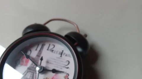 Central Java Indonesia April 20, 2025: Alarm clock with a nice design. Video stock 307164011