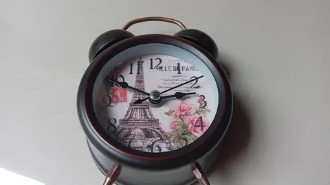 Central Java Indonesia April 20, 2025: Alarm clock with a nice design. Video stock 307164234