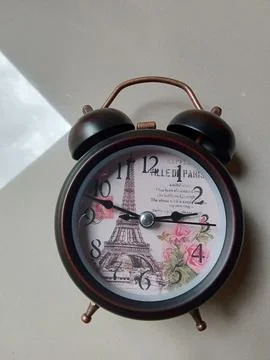 Central Java Indonesia April 20, 2025: Alarm clock with a nice design. Фото