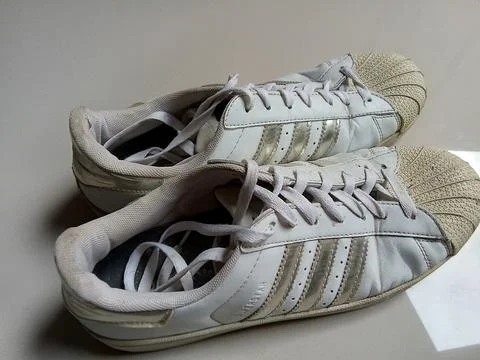 Central Java Indonesia April 20, 2025: Adidas Shoes Stockfoto's