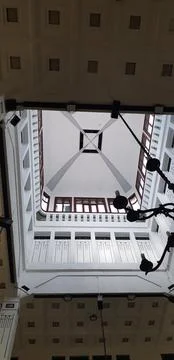 Central Java, Indonesia on April 25, 2021. A perspective photo from below l.. Stock-Fotos