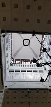 Central Java, Indonesia on April 25, 2021. A perspective photo from below l.. Stock Photos