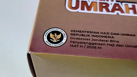 Central Java Indonesia April 27, 2026: Official logo of the Ministry of Hajj and Stock Footage 333563499