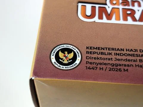 Central Java Indonesia April 27, 2026: Official logo of the Ministry of Hajj and Stock Photos