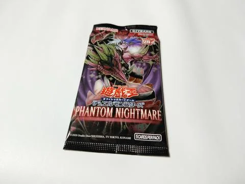 Central Java Indonesia April 30, 2026: The YU-GI-OH TCG Phantom Nightmare card p Foto stock