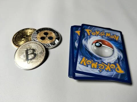 Central Java Indonesia April 30, 2026: Pokemon TCG collectible cards combined wi Stock-Fotos