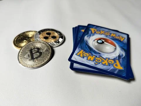 Central Java Indonesia April 30, 2026: Pokemon TCG collectible cards combined wi Stock-Fotos