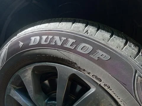Central Java Indonesia April 7 2024: closeup of car rims and tires. Фото