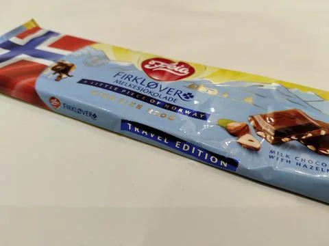 CENTRAL JAVA, INDONESIA - AUG 06, 2026: A close-up view of Freia Firklover milk  Stock-Fotos