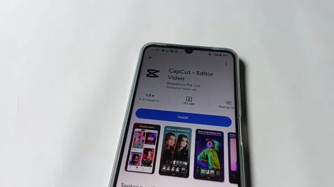 Central Java Indonesia August 14, 2025: Capcut mobile application Stock Footage 314827330