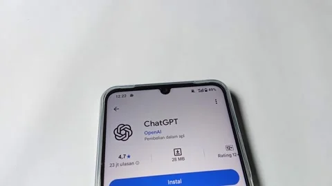 Central Java Indonesia August 14, 2025: gpt chat application, artificial intelli Stock Footage 314827357