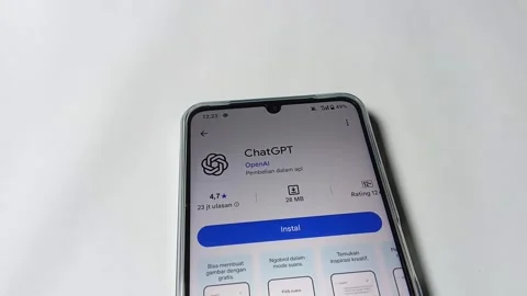 Central Java Indonesia August 14, 2025: gpt chat application, artificial intelli Stock Footage 314827373