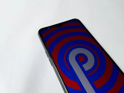 Central Java Indonesia August 14, 2025: smartphone display, android pie. Photos