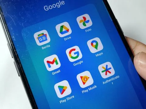 Central Java Indonesia August 14, 2025: application products from Google. Foto stock