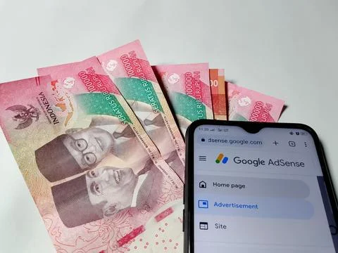 Central Java Indonesia August 14, 2025: google adsense make money online  Stock Photos