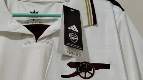 Central Java, Indonesia, August 16, 2026: An authentic Arsenal Football Club  Stock Footage 342534265