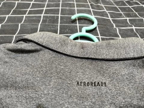 Central Java Indonesia August 16 2026: Macro close-up of the AEROREADY logo 写真素材