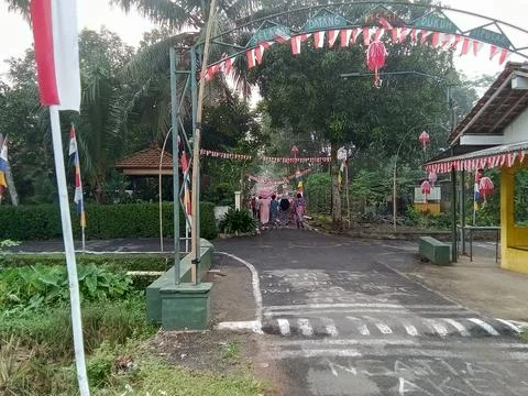 Central Java Indonesia August 24, 2025: Republic of Indonesia anniversary carniv Stock Photos