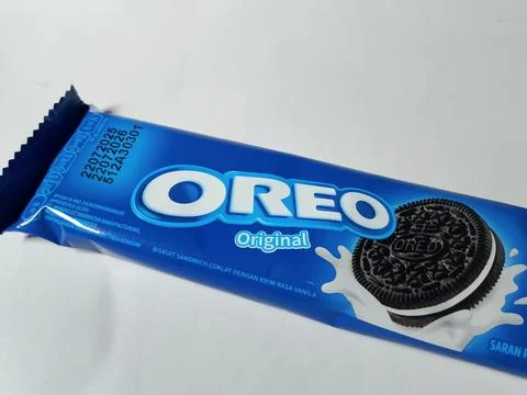 Central Java, Indonesia, August 25, 2025: Original Oreo Biscuits Фото