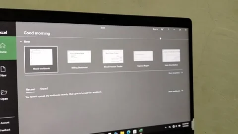 Central Java, Indonesia, August 4, 2026: Microsoft Excel software displayed on a Vídeos de archivo 341929624