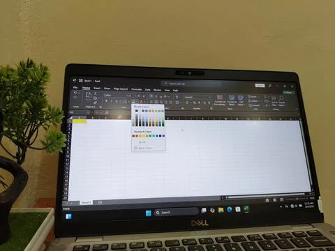 Central Java, Indonesia, August 4, 2026: Microsoft Excel software displayed 写真素材