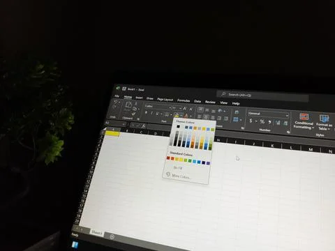 Central Java, Indonesia, August 4, 2026: Microsoft Excel software displayed 写真素材