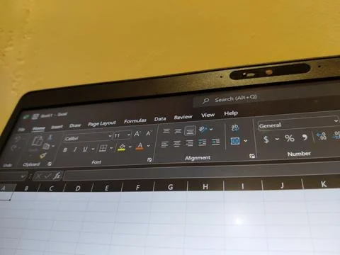 Central Java, Indonesia, August 4, 2026: Microsoft Excel software displayed 写真素材