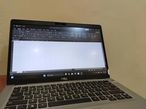 Central Java, Indonesia, August 4, 2026: Microsoft Excel software displayed 写真素材