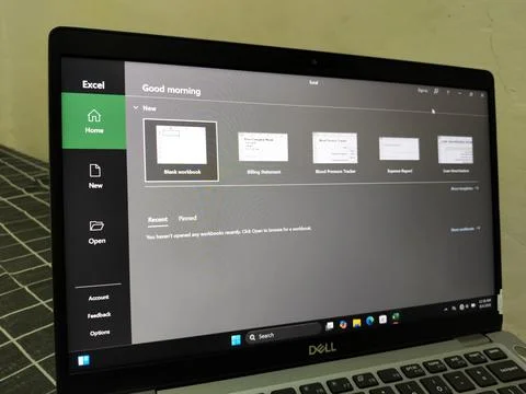 Central Java, Indonesia, August 4, 2026: Microsoft Excel software displayed 写真素材