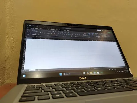 Central Java, Indonesia, August 4, 2026: Microsoft Excel software displayed 写真素材
