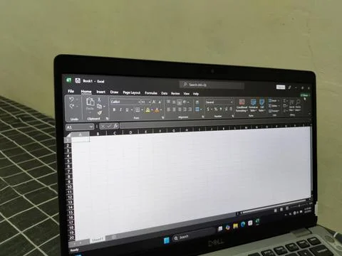 Central Java, Indonesia, August 4, 2026: Microsoft Excel software displayed 写真素材