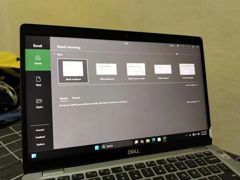 Central Java, Indonesia, August 4, 2026: Microsoft Excel software displayed 写真素材