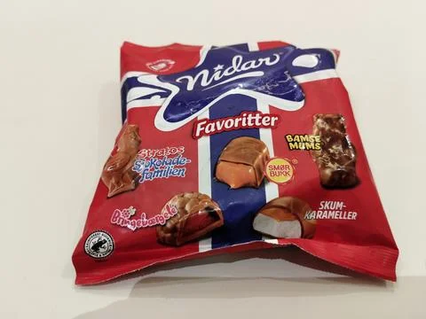 Central Java Indonesia August 6 2026: Detail of Nidar chocolate retail packaging Stock Photos