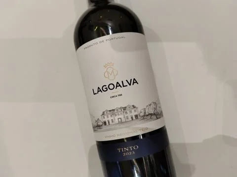 Central Java Indonesia August 6 2026: A bottle of Lagoalva Tinto 2023, a regiona Stock Photos