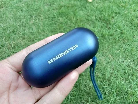 Central Java, Indonesia August 8, 2024: Monster XKT25 TWS true wireless stereo. Фото