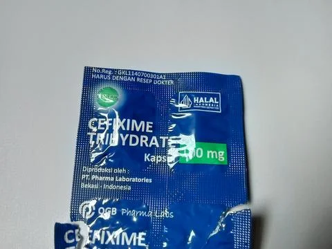 Central Java, Indonesia December 12 2024: Cefixime Trihydrate medicine. Фото