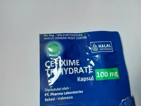 Central Java, Indonesia December 12 2024: Cefixime Trihydrate medicine. Фото