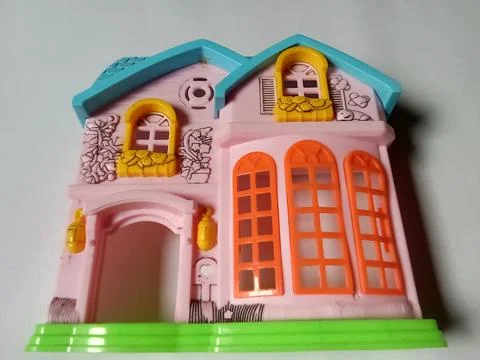 Central Java, Indonesia December 2 2024: toy house made of plastic  Fotos Stock